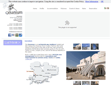 Tablet Screenshot of geranium-hotel.com